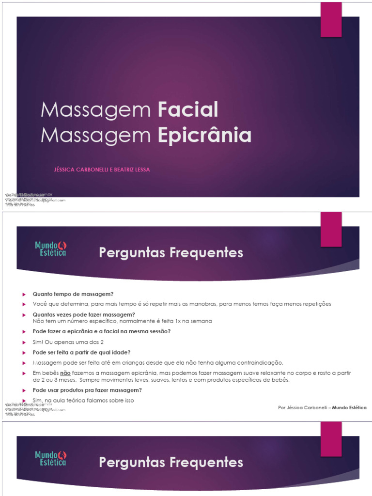 Massagem Epicrânia: Guia Completo | PDF | Massagem | Especialidades médicas