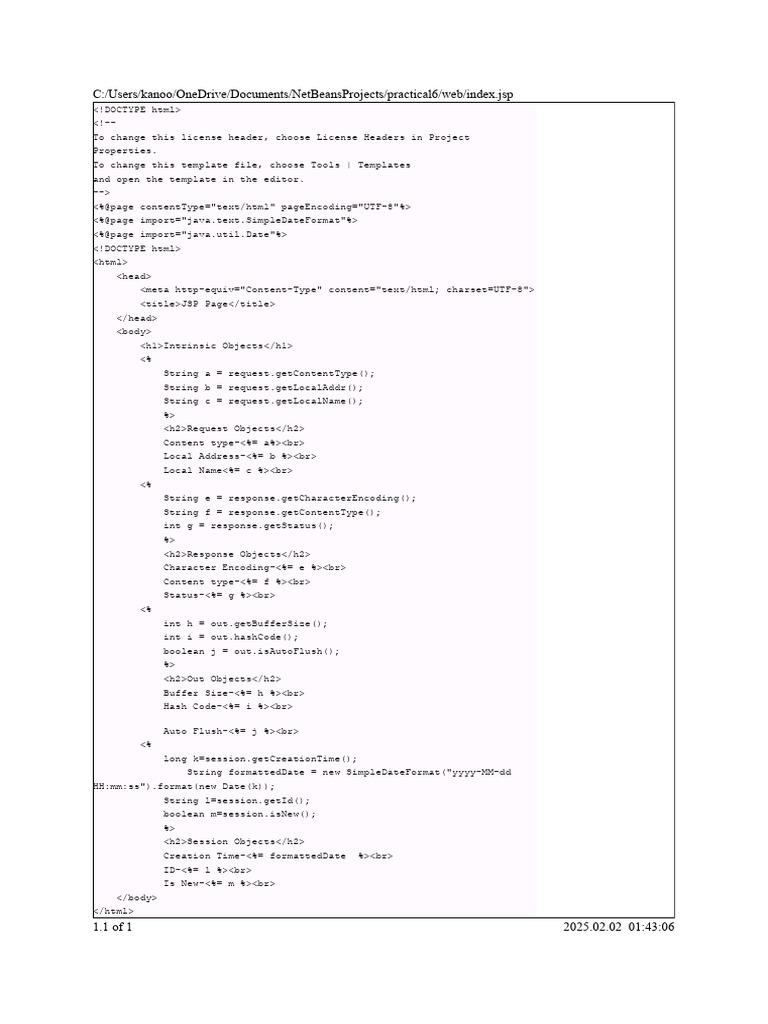 6a JSP | PDF