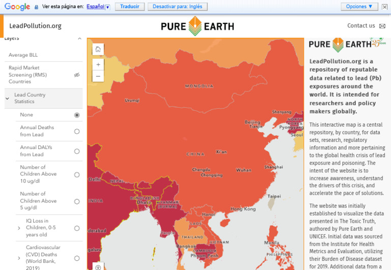 Global Lead Pollution Map 2 | PDF | Medical Specialties | Environmental ...