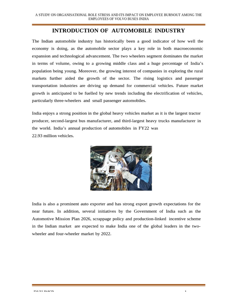 Role Stress and Employee Burnout at Volvo Buses | PDF | Motor Vehicle