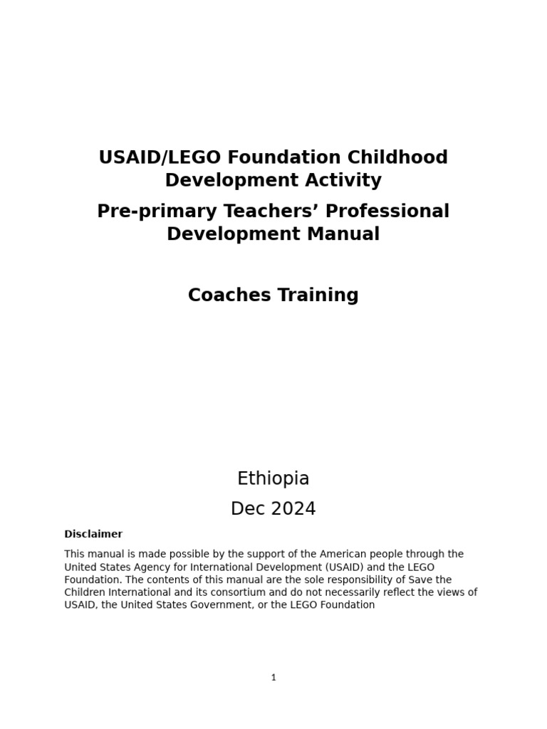 Coaching Manual - Print Ready - docxJF - Final | PDF | Teachers | Learning