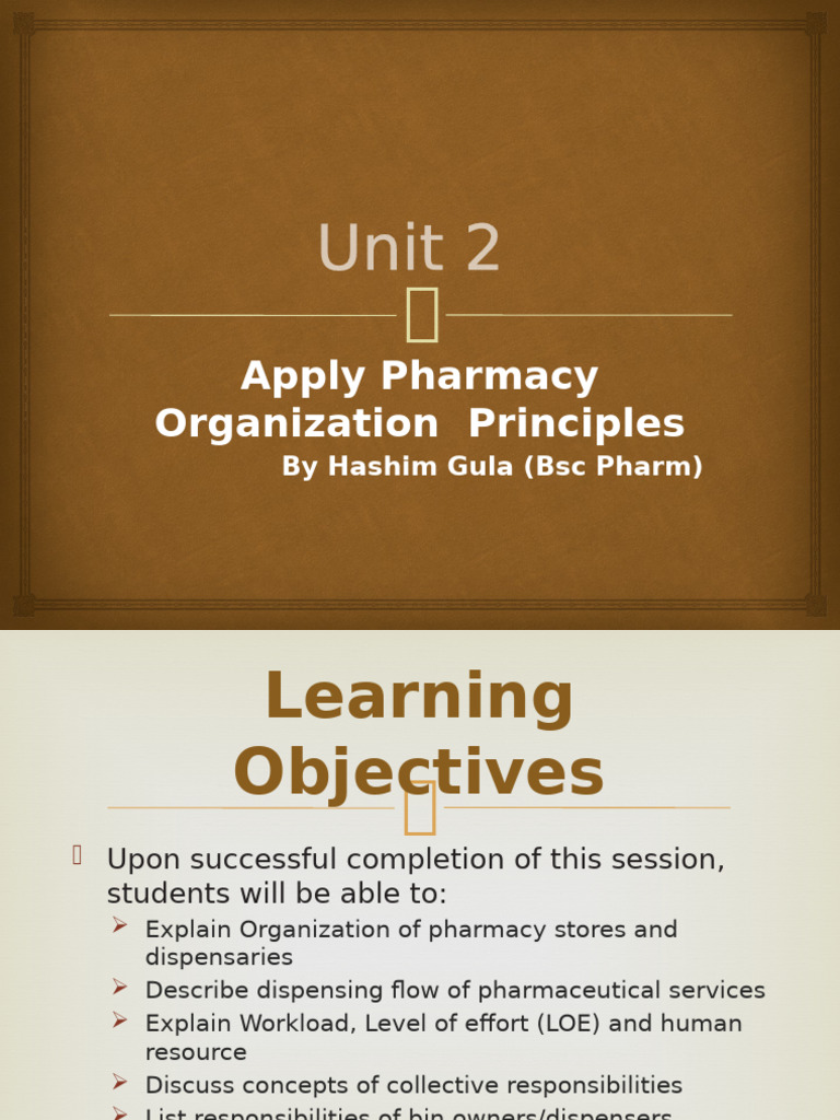 Unit 2 Pharmacy Principle | PDF | Pharmacy | Medical Prescription
