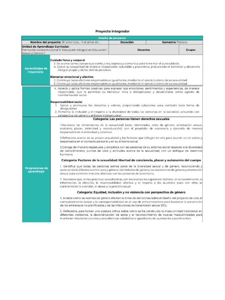 Ejemplo de Proyecto Integrador | PDF