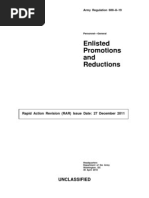 Enlisted Promotions and Reductions: Unclassified