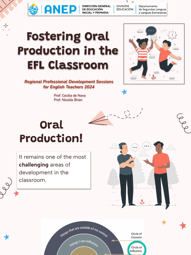 Handout - Fostering Oral Production | PDF | Communication | English As ...