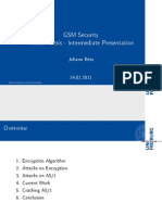 GSM Security Master Thesis - Intermediate Presentation: Johann Betz 14.01.2011