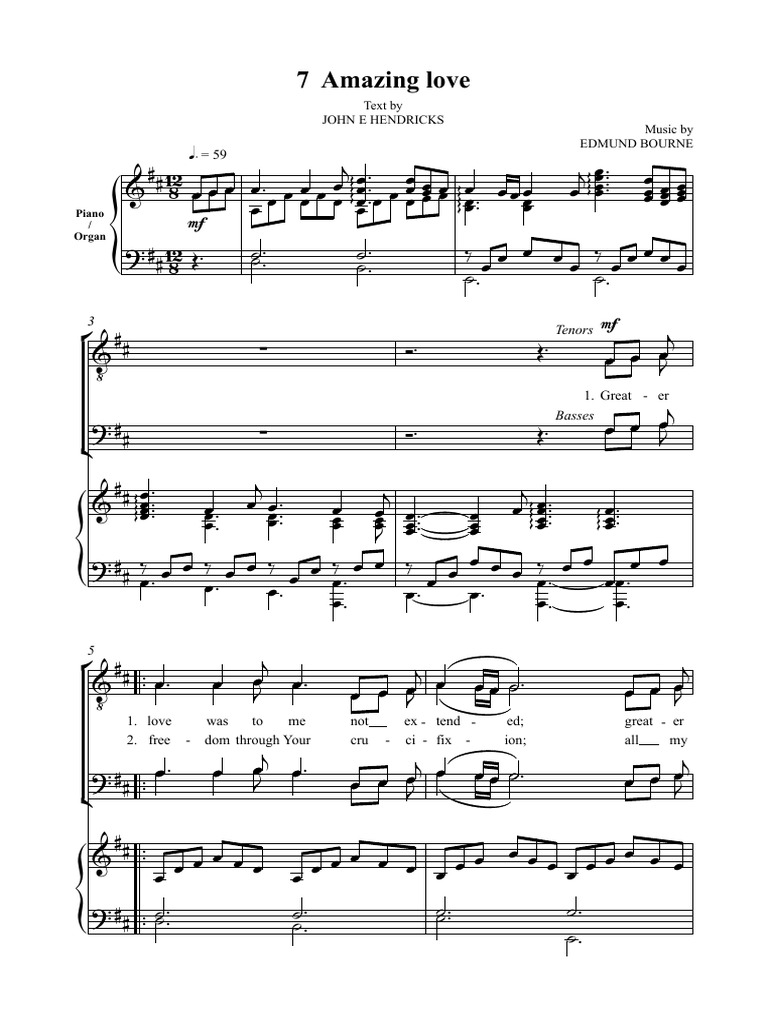 007.amazing Love - Full Score-1 | PDF