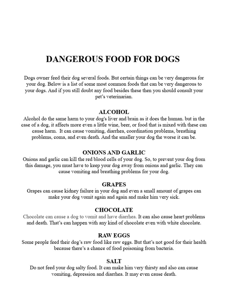 Final (Dangerous Food For Dogs) PDF
