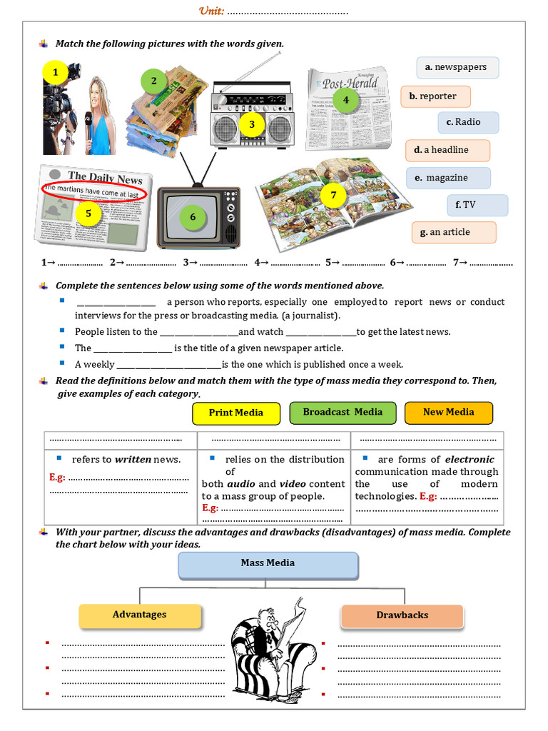 Mass Media: Types and Impact | PDF | Adverb | News