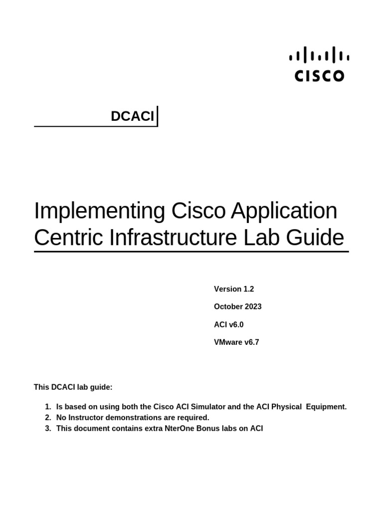 ACI Lab Guide: vPC and L2 Connectivity | PDF | Graphical User ...