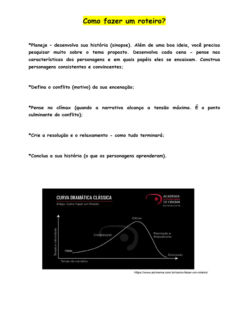 Guia Prático para Criar Roteiros | PDF