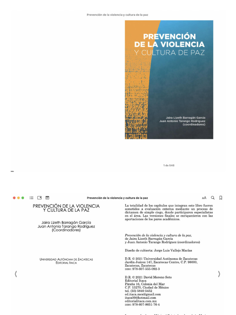Prevención de La Violencia y Cultura de Paz | PDF