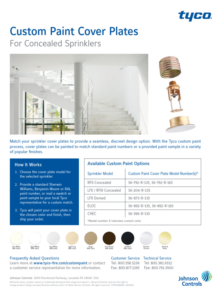Custom Painted Sprinkler Cover Plates | PDF