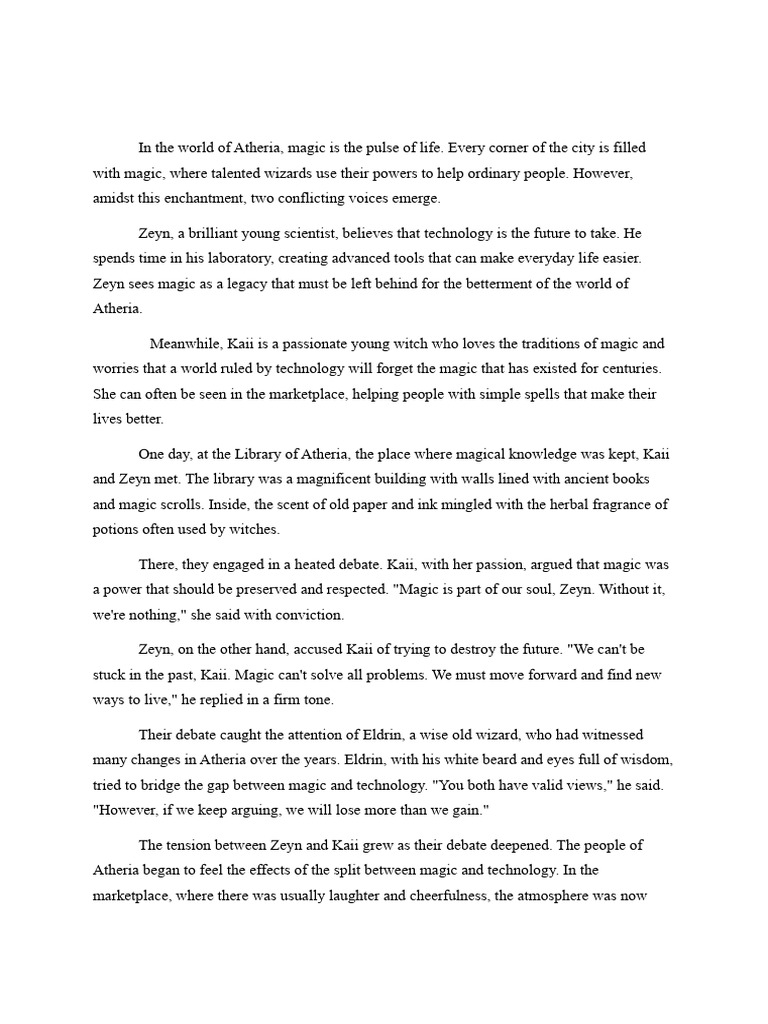 Atheria: Magic vs. Technology Conflict | PDF | Magician (Fantasy)