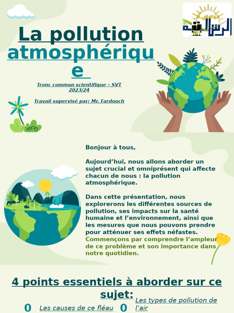 Pollution atmosphérique : causes et solutions | PDF | Pollution de l ...