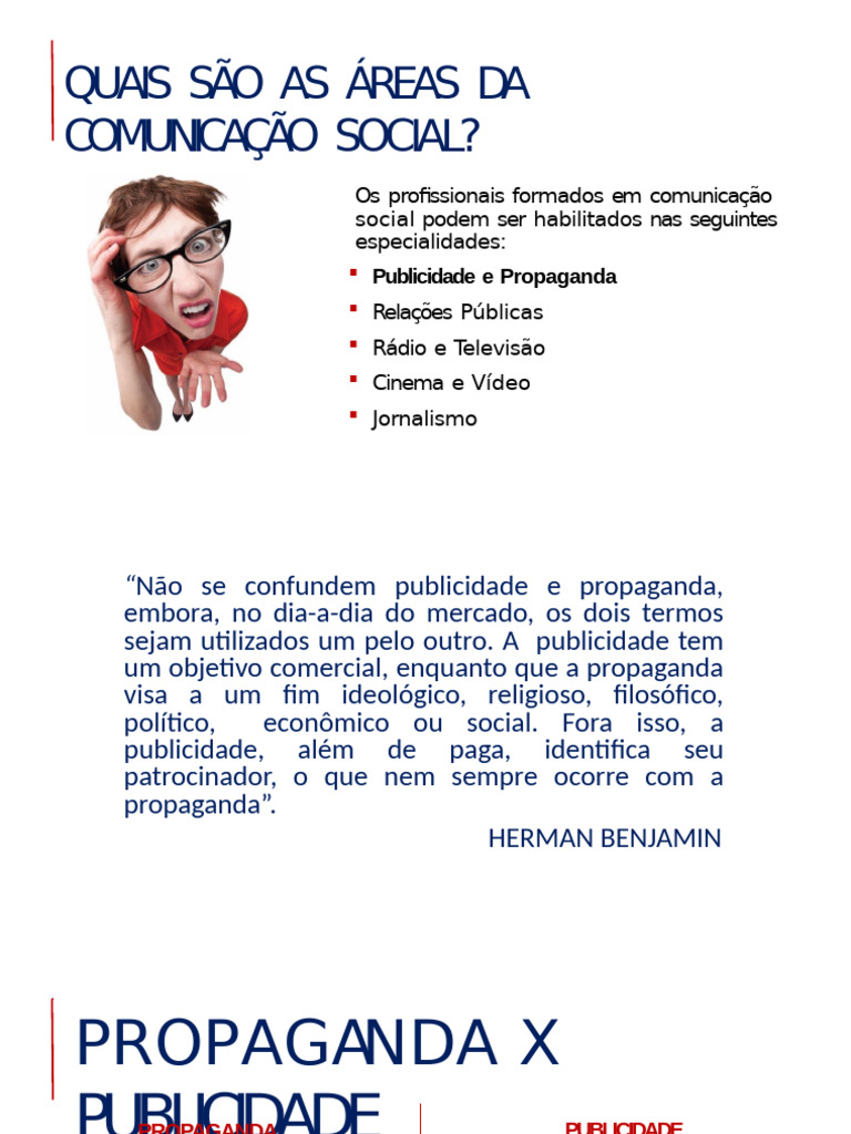 Áreas e Tipos de Comunicação Social | PDF | Publicidade | Infográficos
