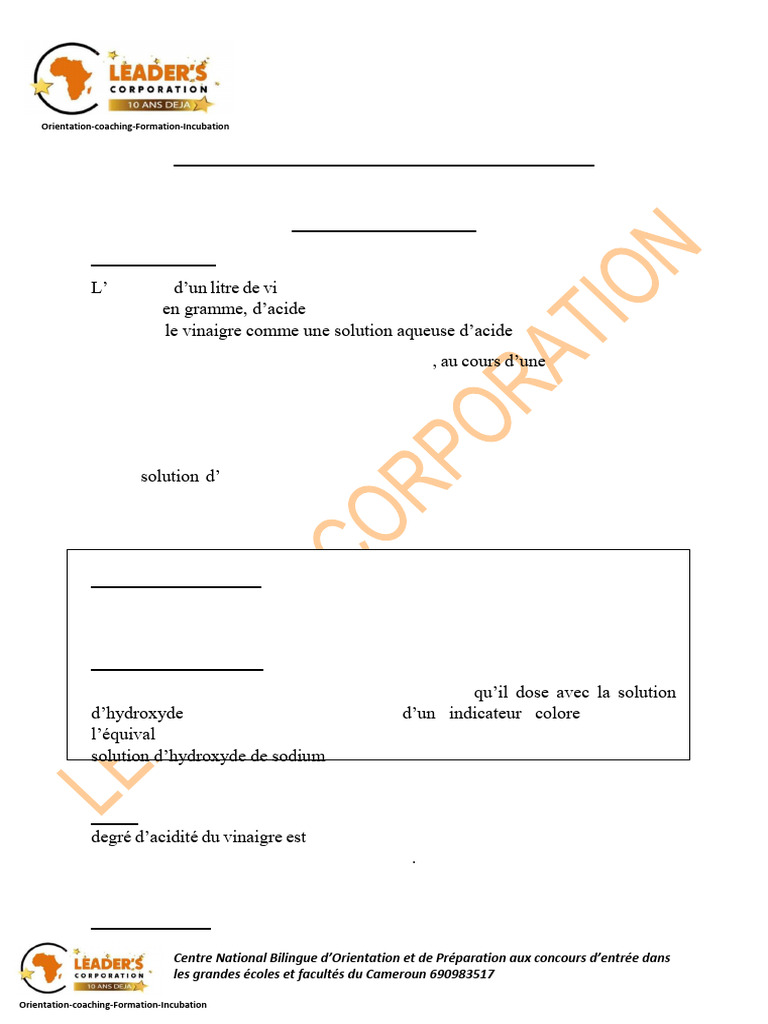 Dosages acido-basiques en chimie scolaire | PDF | Hydroxyde de sodium ...
