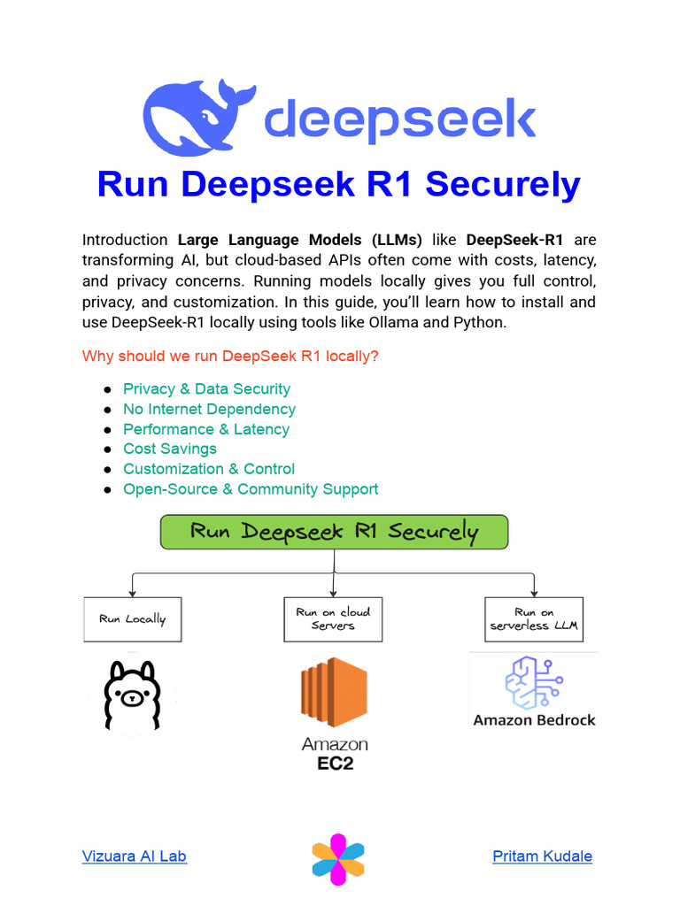 Run DeepSeek R1 Locally: A Guide | PDF | Amazon Web Services | Computer ...