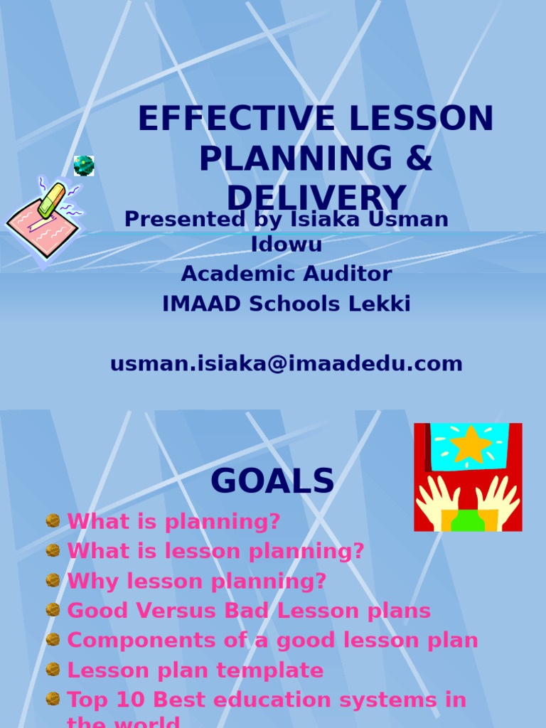 Effective Lesson Planning Pdf Lesson Plan Learning
