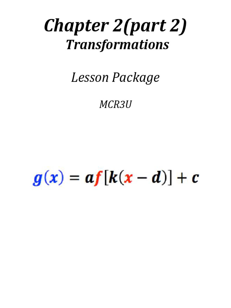 Chapter+2b+LESSON+package+student | PDF | Asymptote | Function ...