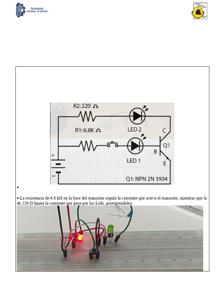 Montaje de Circuitos Electrónicos Básicos | PDF | Diodo emisor de luz ...