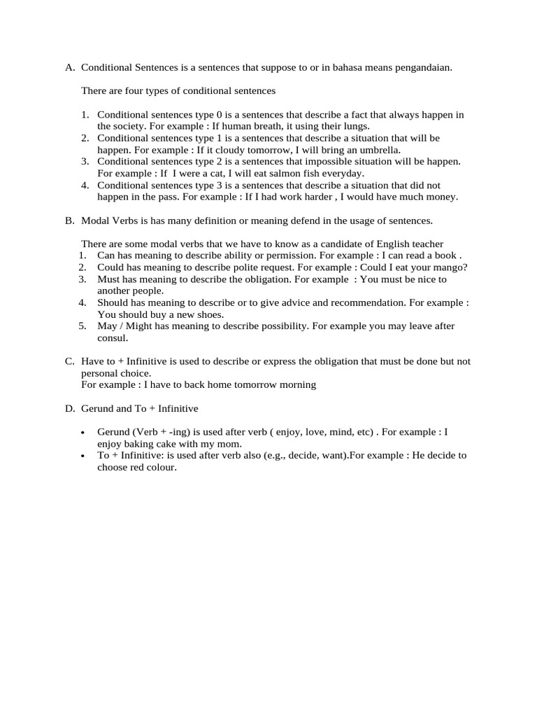 Understanding Conditional Sentences & Modals | PDF
