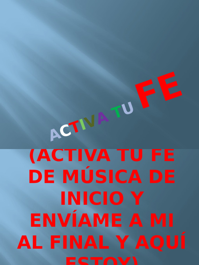 Activa Tu Fe | PDF
