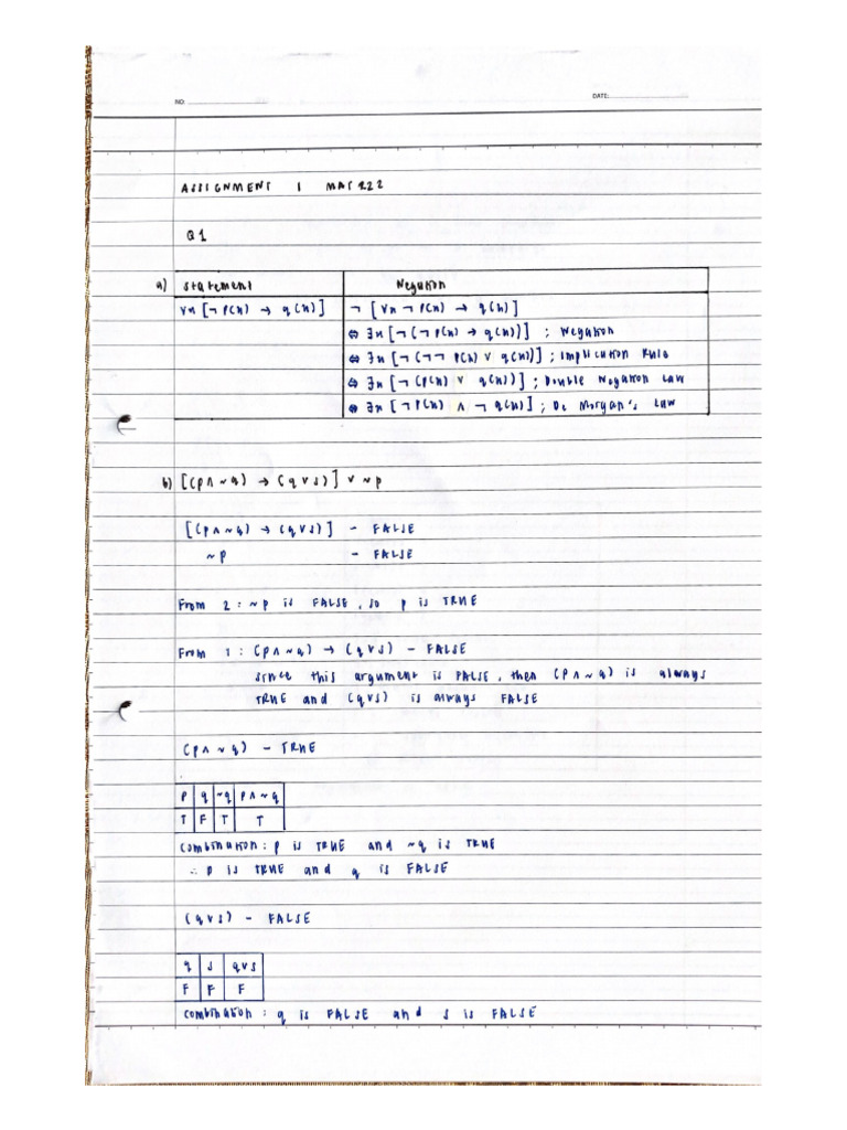 Assignment 1 Mat 222 | PDF