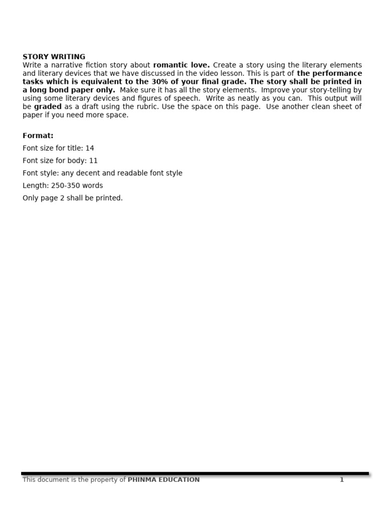 Romantic Love Story Writing Guide | PDF | Typefaces | Human Communication