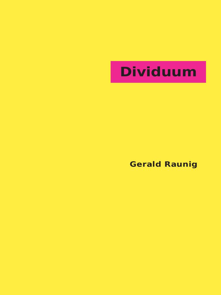 Dividuum: Capitalismo y Revolución Molecular | PDF | Esclavitud ...