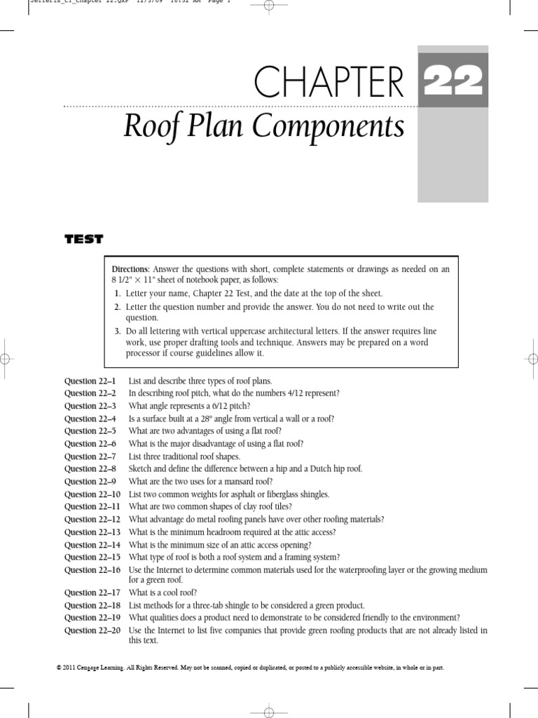 Chapter 22 | PDF | Roof | Materials