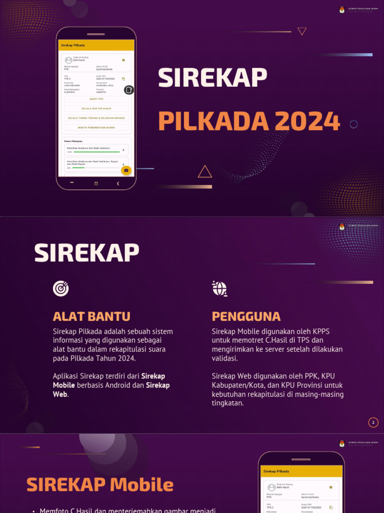 Sirekap: Sistem Rekap Suara Pilkada 2024 | PDF