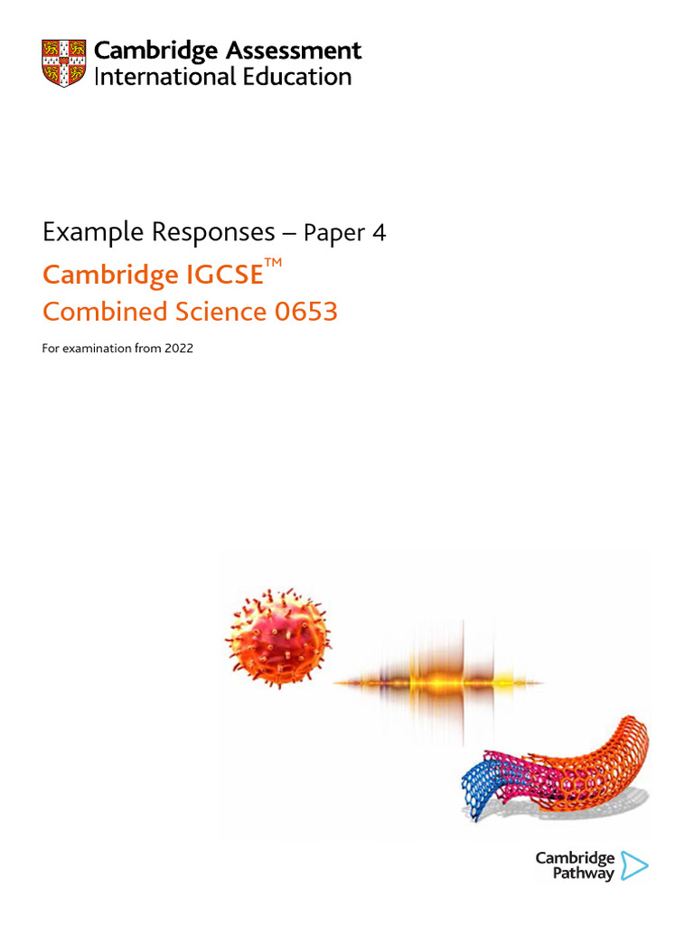 IGCSE Combined Science Paper 4 Responses | PDF | Chemical Bond ...