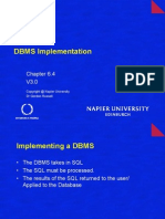 DBMS Implementation: DR Gordon Russell