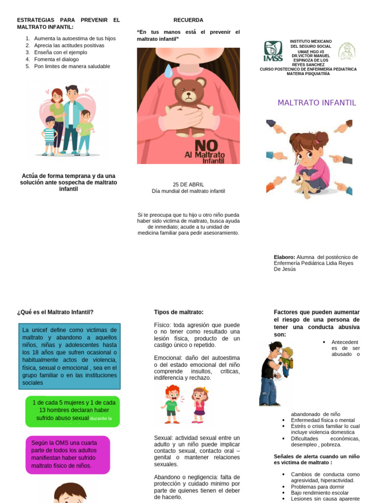 Estrategias para prevenir el maltrato infantil | PDF | Abuso infantil ...
