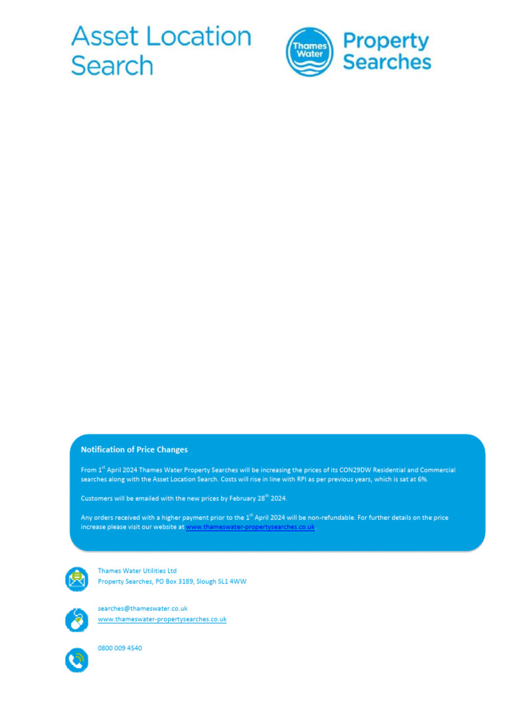 Thames Water Asset Location Search Update | PDF | Hydraulic Engineering ...