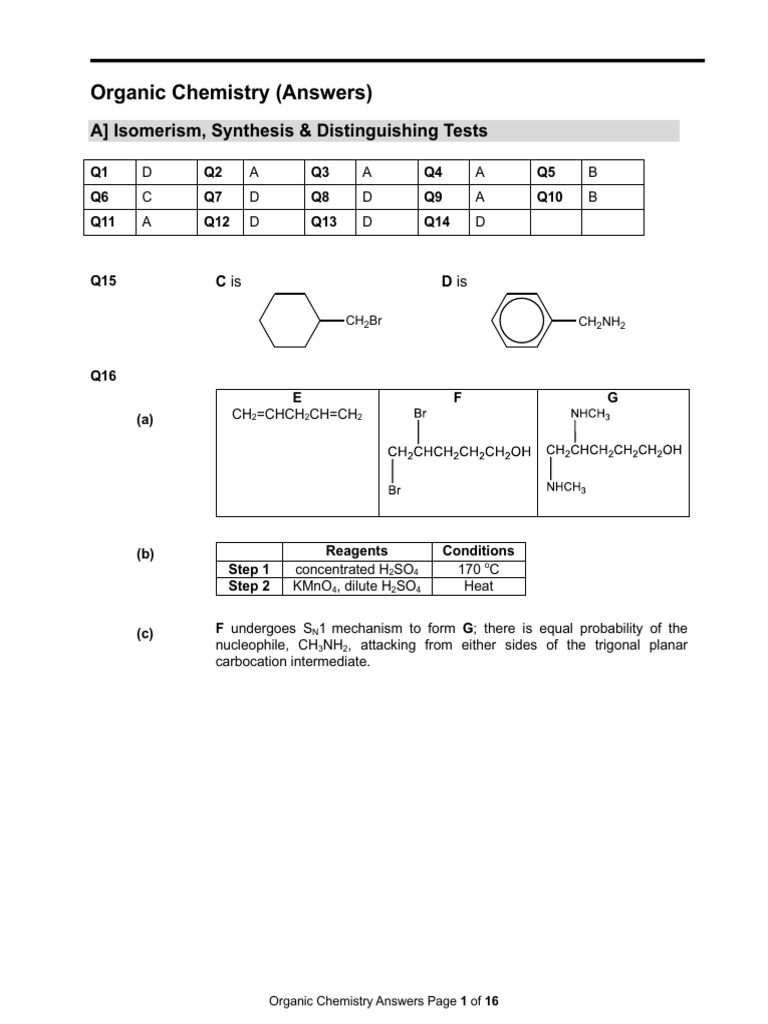 Organic Chemistry - Solutions | PDF | Carboxylic Acid | Acid