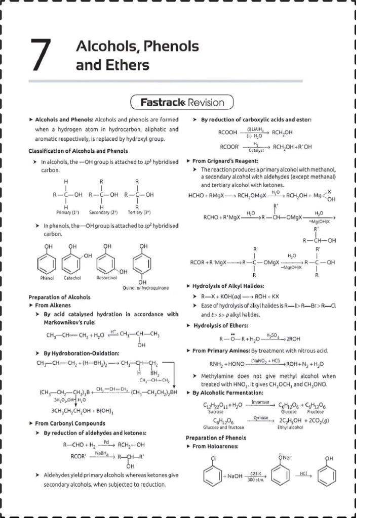 Alcohol Ether &phenol | PDF