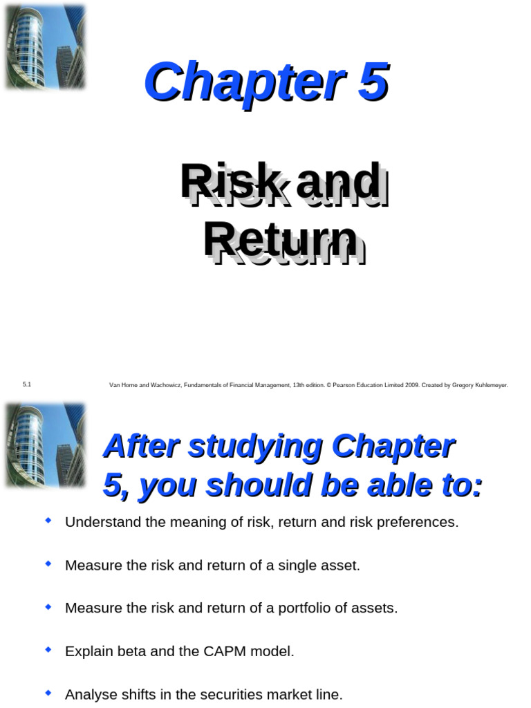 Risk & Return | PDF | Capital Asset Pricing Model | Diversification ...