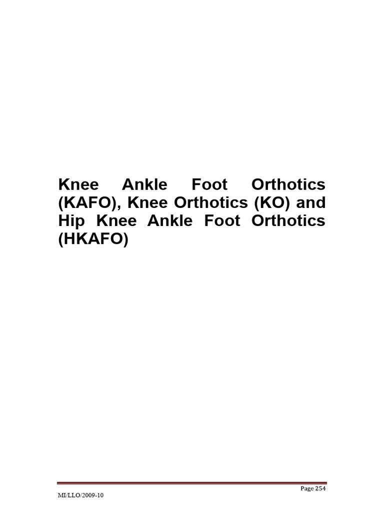 Understanding Knee Ankle Foot Orthotics | PDF | Knee | Pelvis