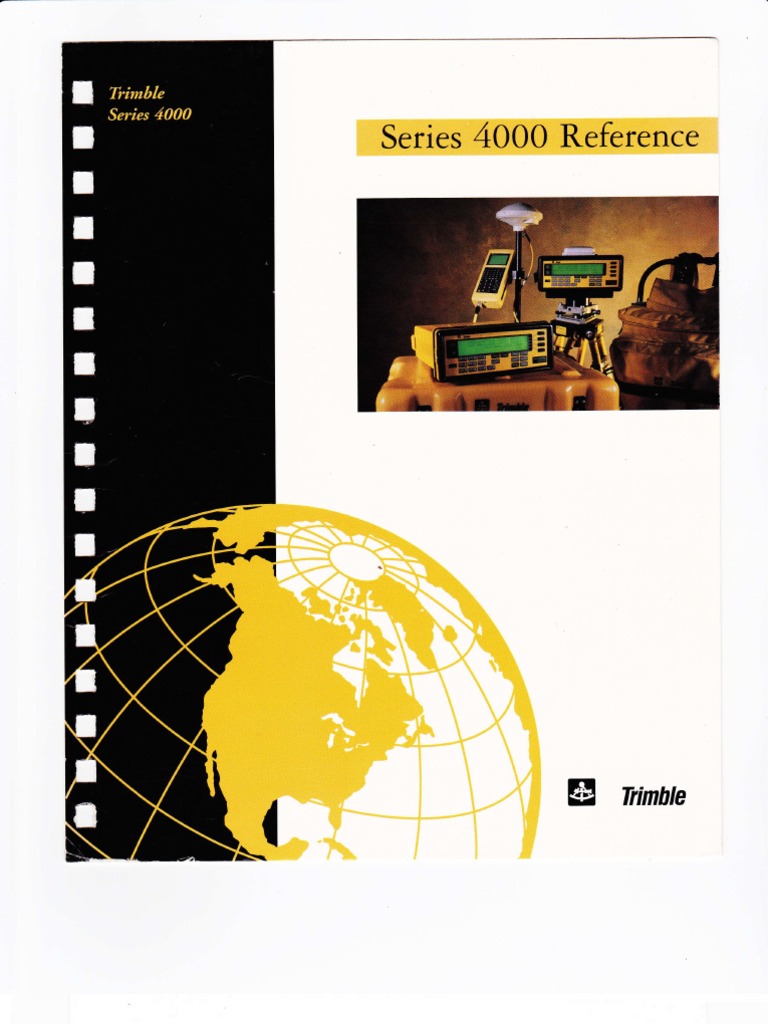 Trimble Series 4000 Reference Manual | PDF | Surveying | Global ...