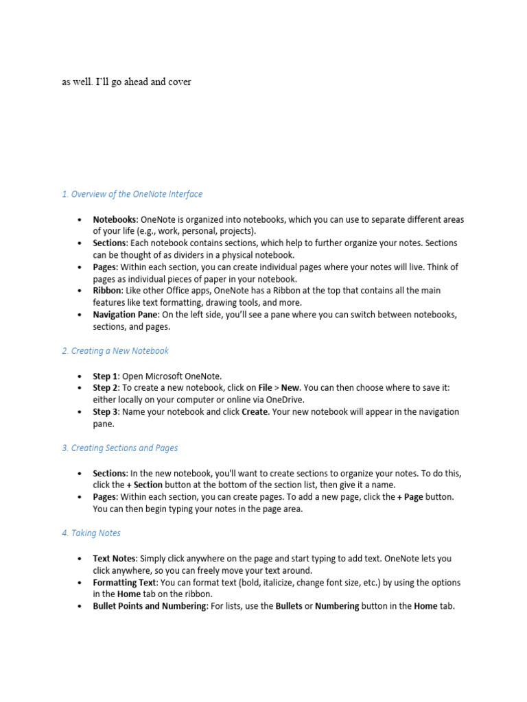 super onenote skills 1 | PDF | Tag (Metadata) | Application Software