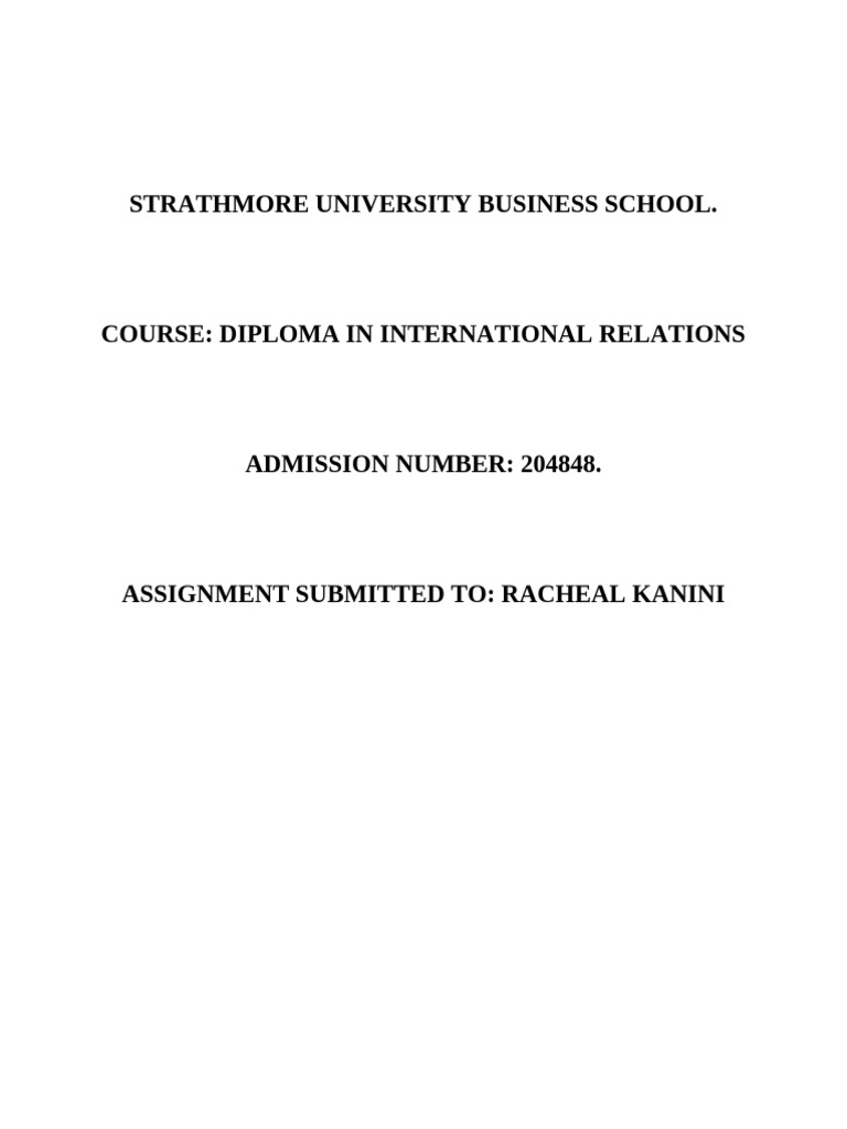 Strathmore University IR Diploma Assignment | PDF | Page Layout | Graphics