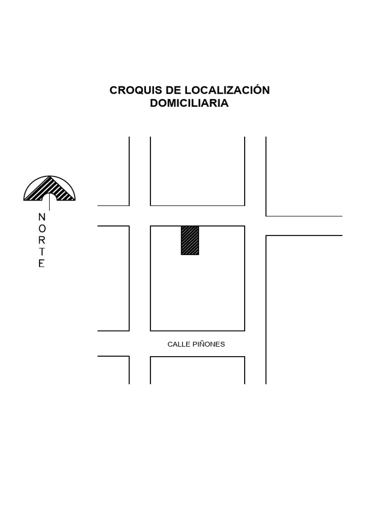 Croquis de Dirección Domiciliaria | PDF