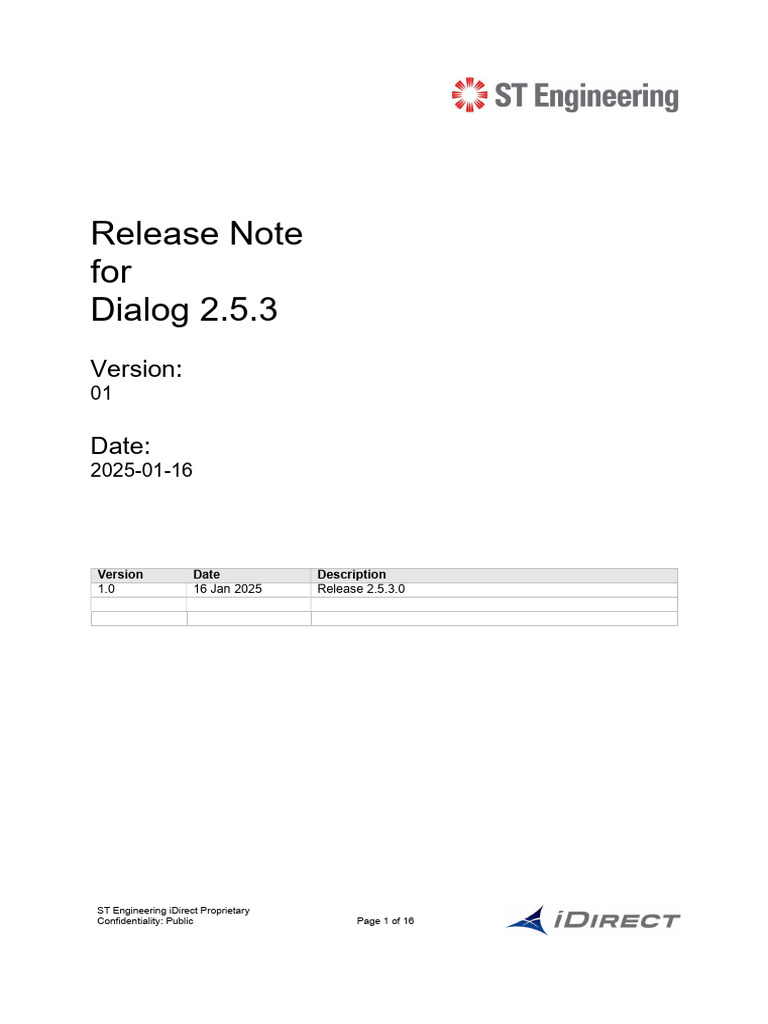 Release - Note - Dialog 2.5.3 | PDF | Computer Network | Network Switch
