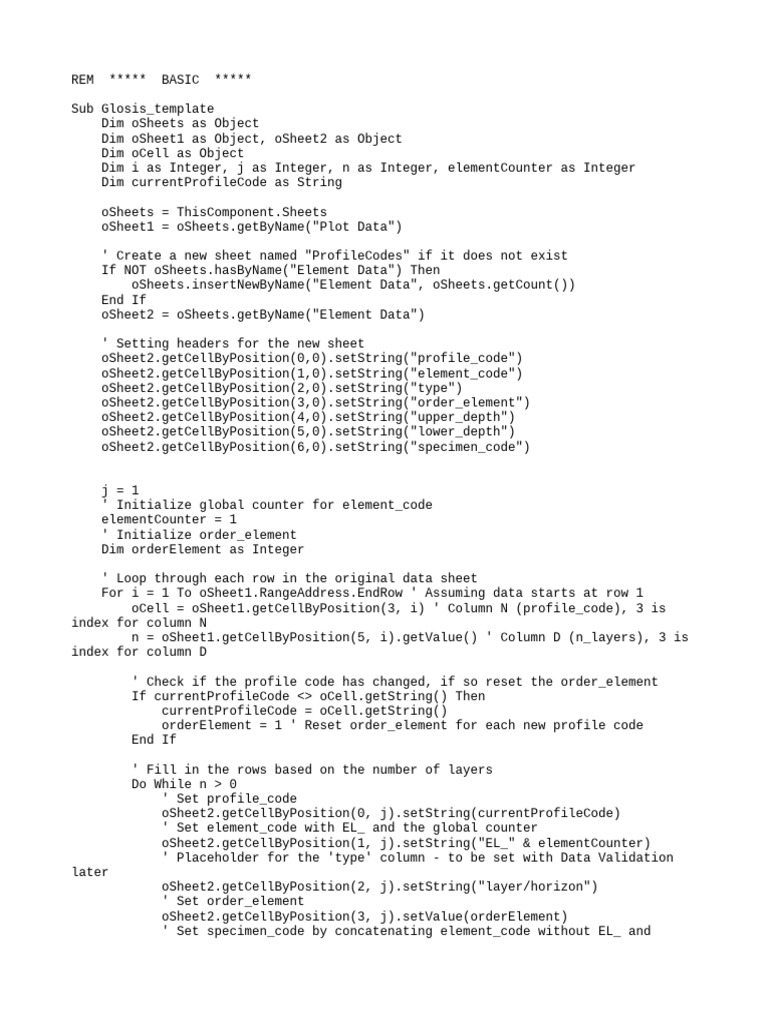 Excel VBA Script for Profile Codes | PDF | Computer Programming | Computing