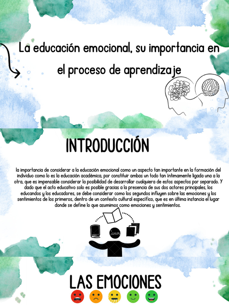 La Inteligencia Emocional, Su Importancia en El Aprendizaje | PDF | Las ...