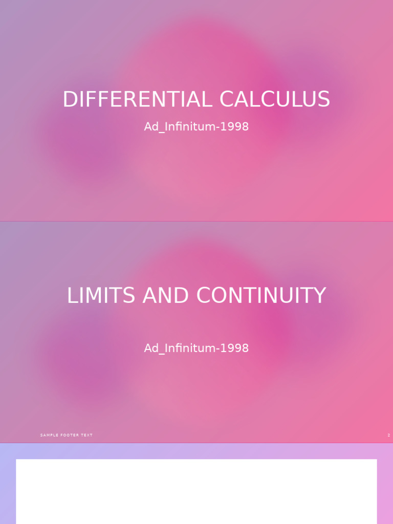 Differential Calculus Concepts Explained | PDF | Derivative | Slope
