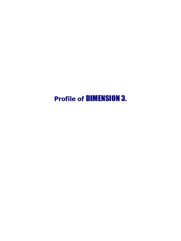 Profile of Dimension 3 | PDF
