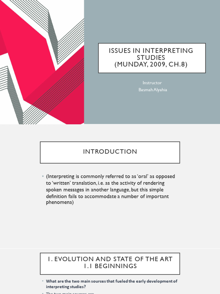 Issues in Interpreting Studies Explained | PDF | Language ...